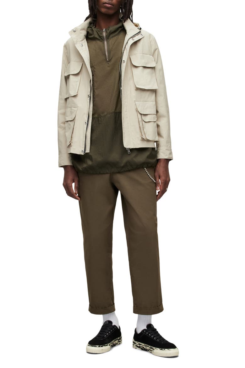Maso Lightweight Tech Water Repellent Jacket, Alternate, color, STONE / BUTTERCREAM