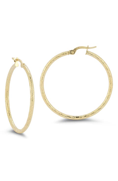 14K Gold Hoop Earrings