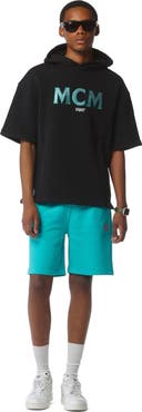 MCM x SNIPES Short Sleeve Rhinestone Hoodie