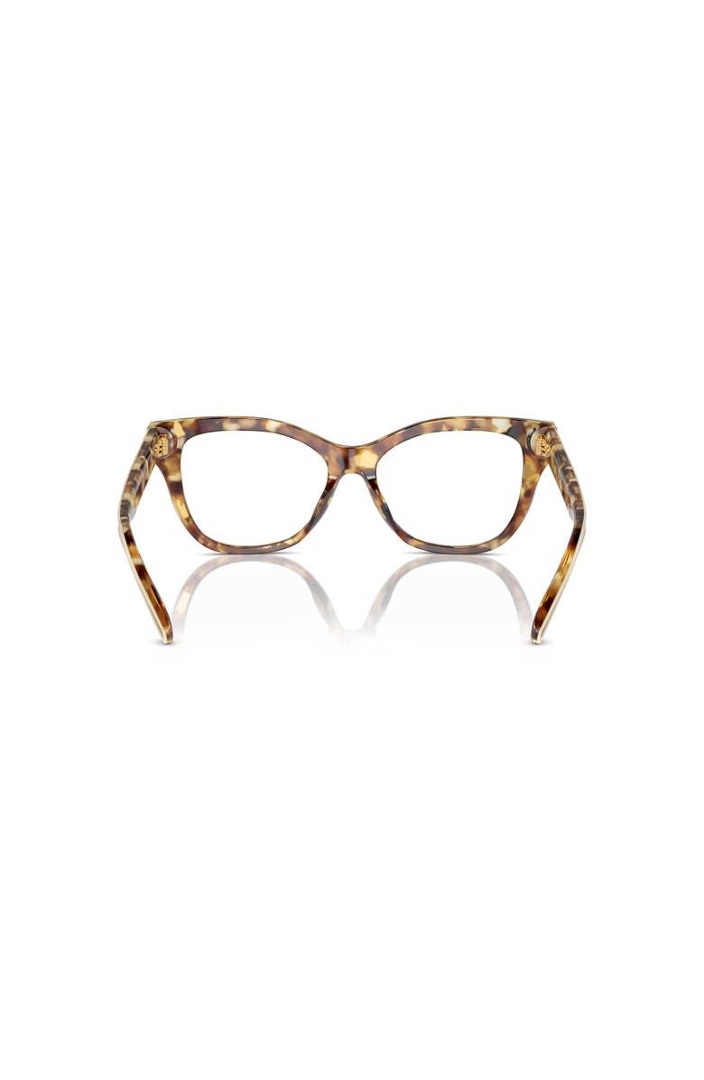 Tory Burch 51mm Cat Eye optical glasses, Alternate, color, Tortoise