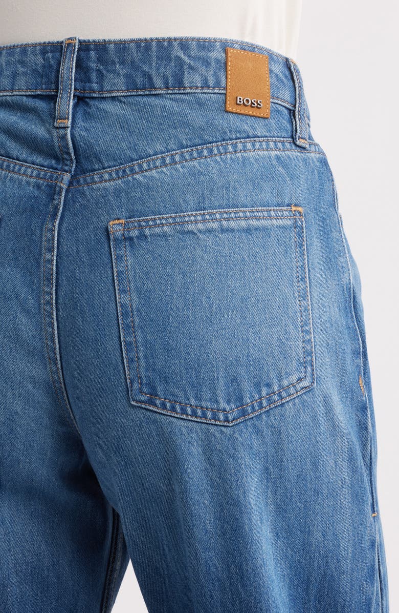 BOSS Crossroad Super Boyfriend Jeans, Alternate, color, Med Blue