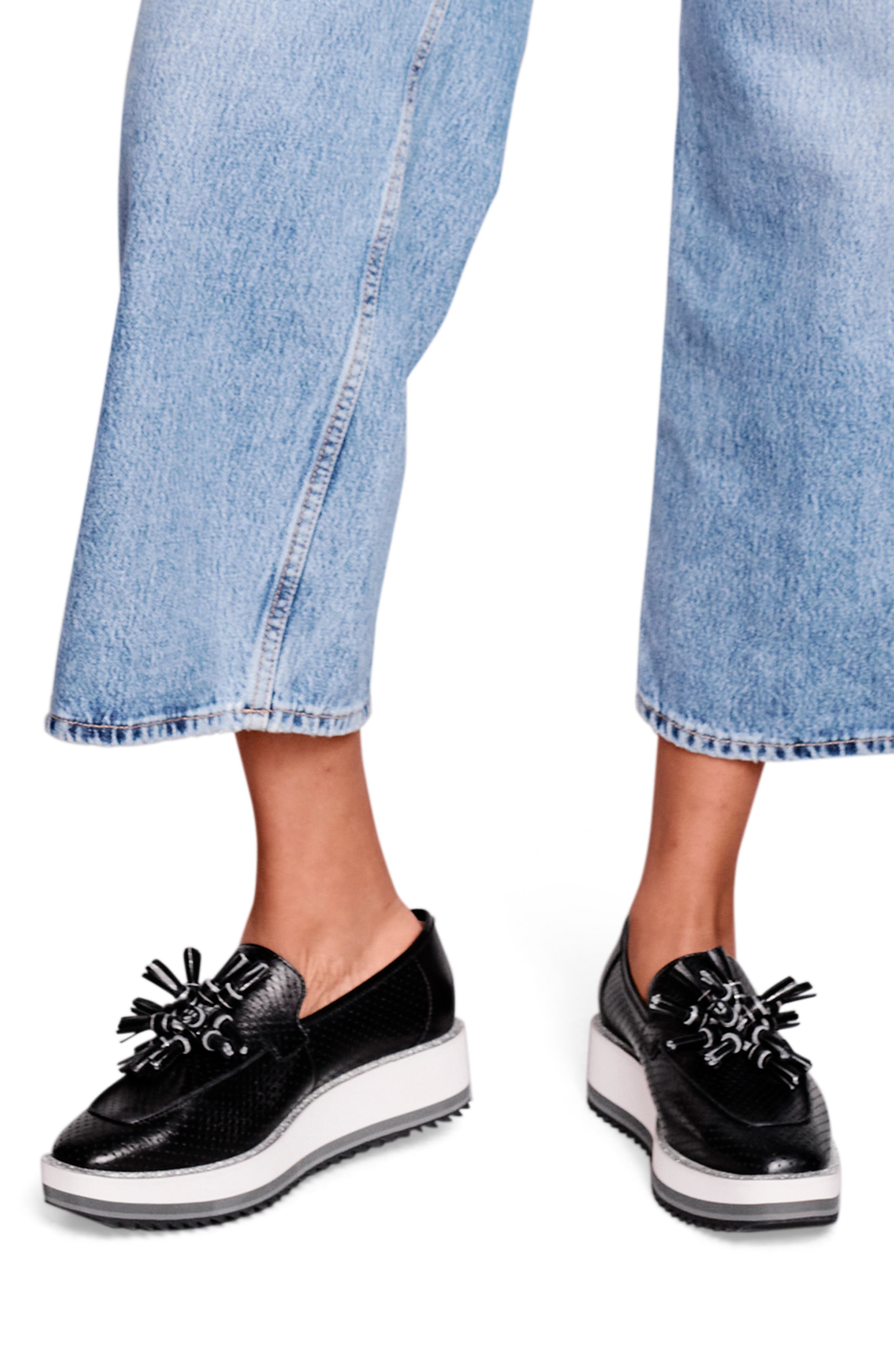 Johnston & Murphy Gracelyn Platform Tassel Loafer, Alternate, color, 