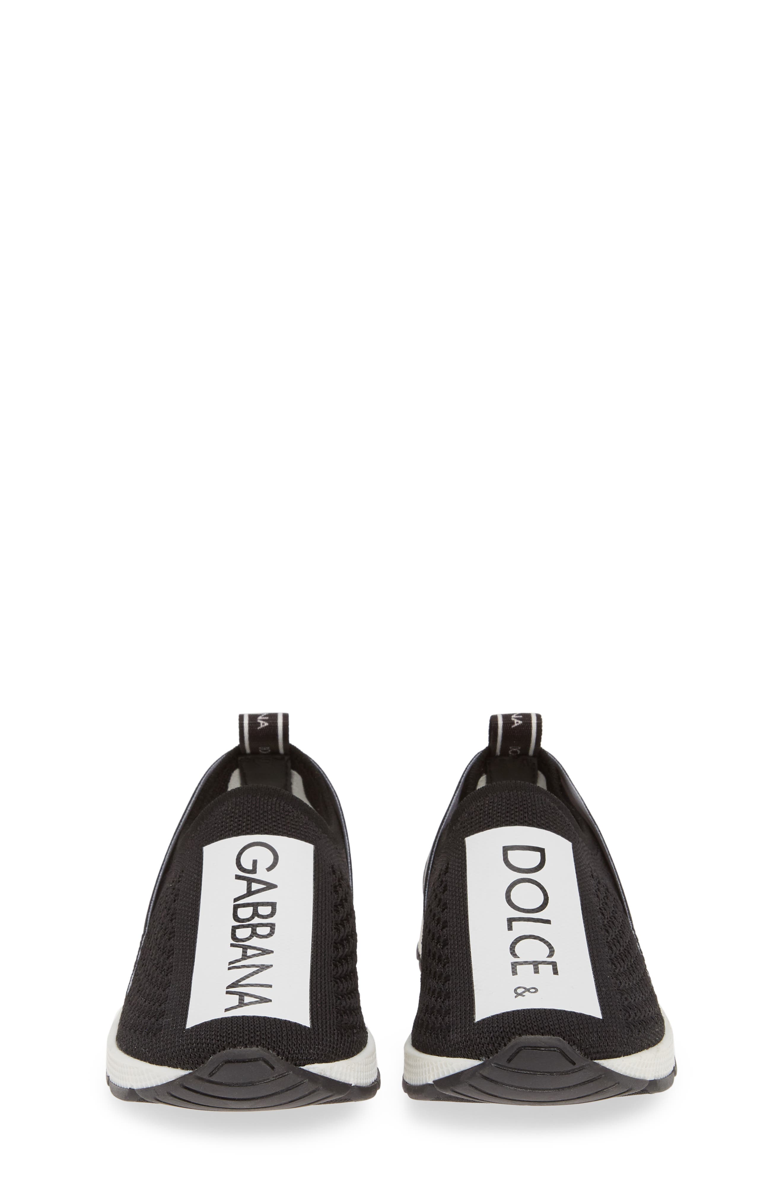 Dolce&Gabbana Logo Knit Slip-On Sneaker, Alternate, color, 