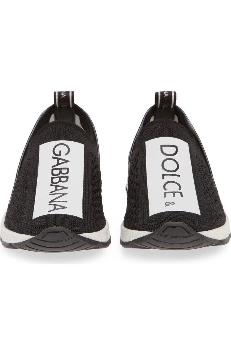 Dolce&Gabbana Logo Knit Slip-On Sneaker, Alternate, color,