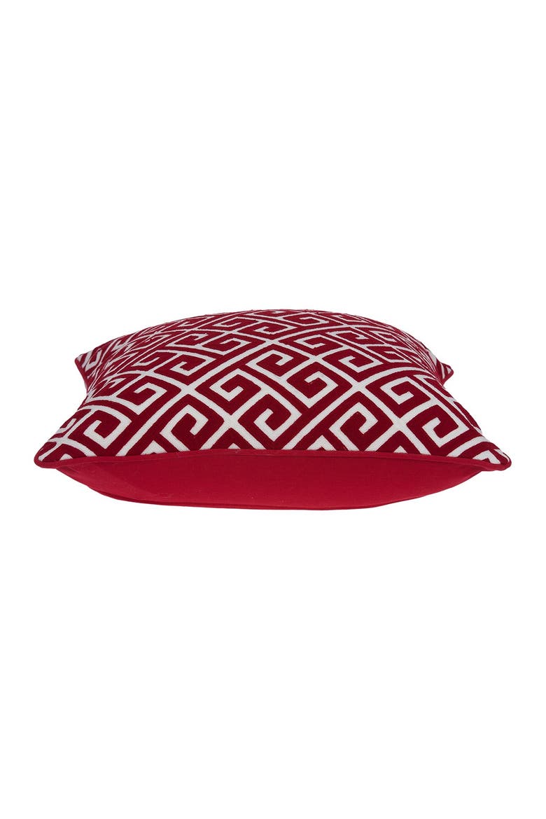 Trix Transitional Pillow - 20" x 20" - Red, Alternate, color, RED