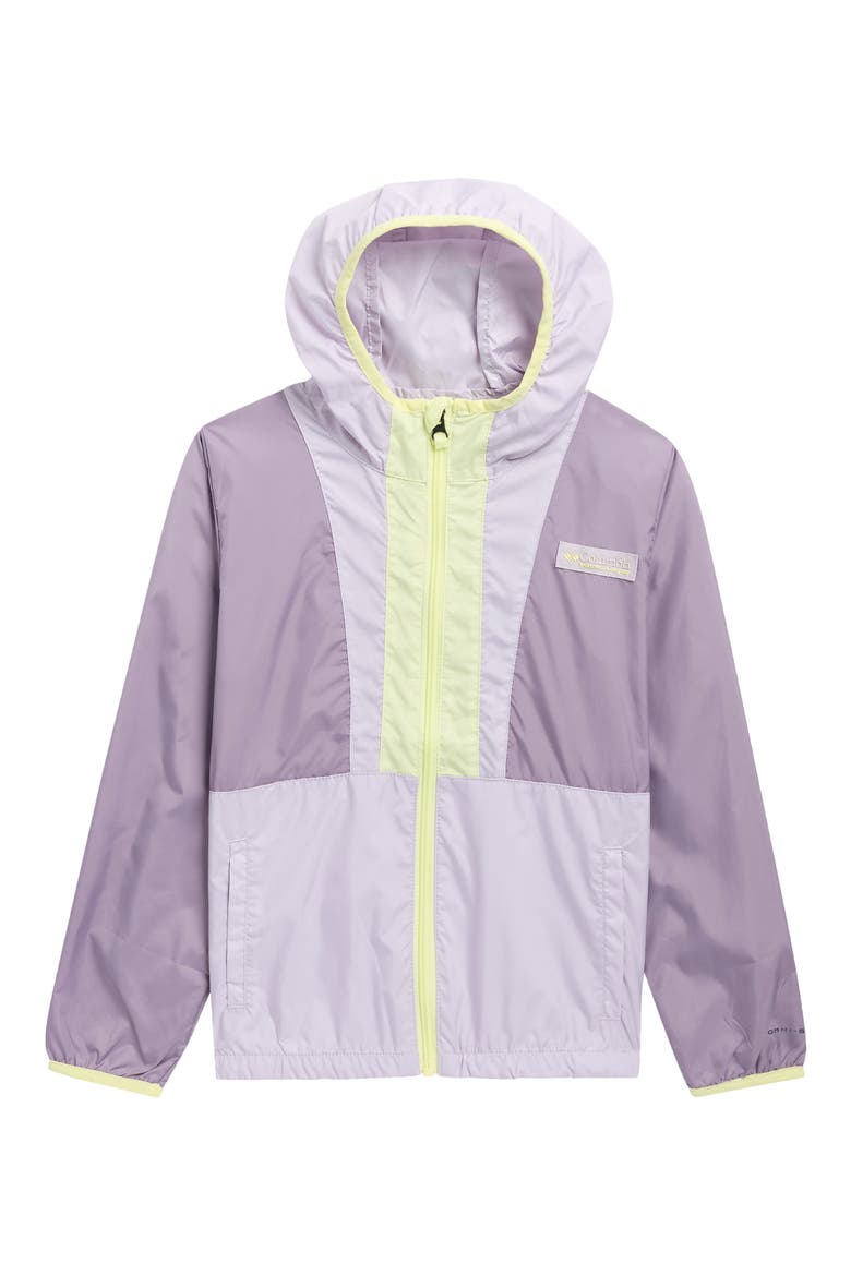 Kids' Bowl II Hooded Windbreaker Jacket, Main, color, SHALE PURPLE/ LAVENDER