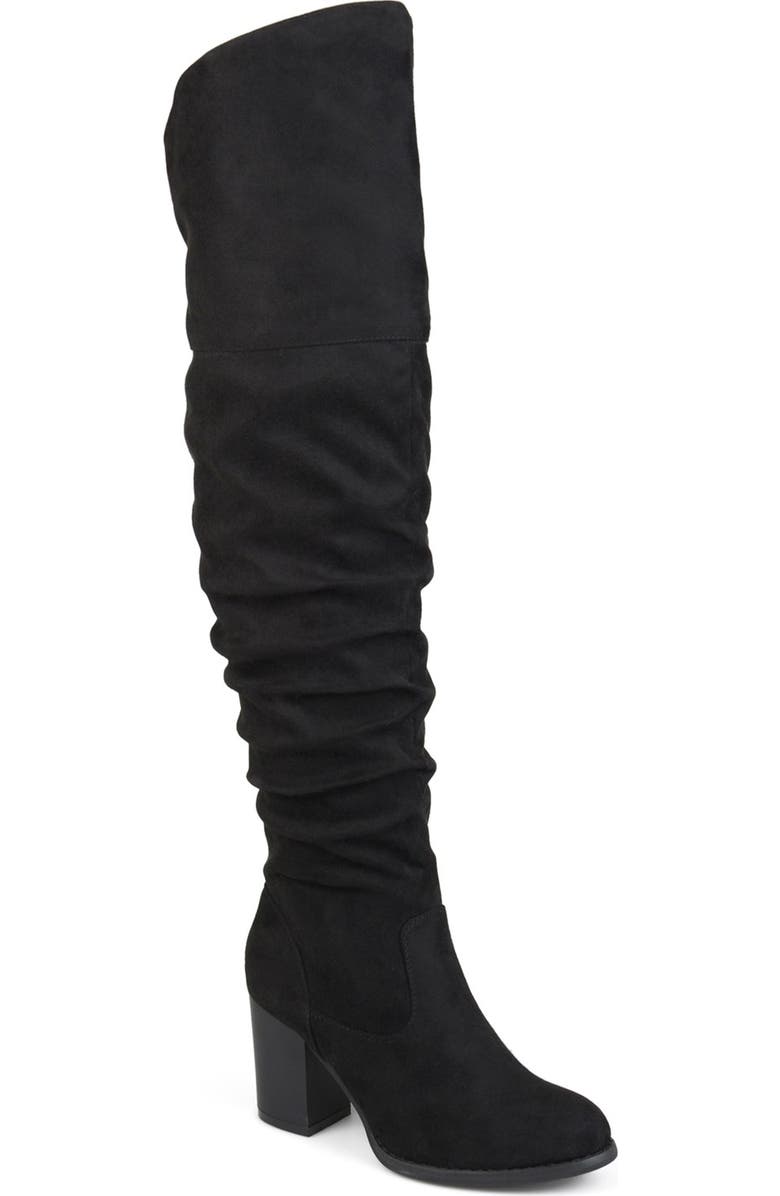 Journee Collection JOURNEE Kaison Ruched Tall Boot, Main, color,