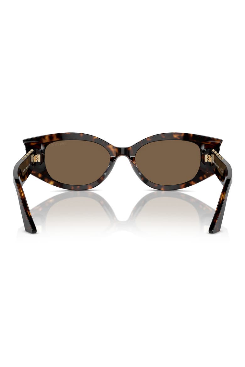 61mm Oval Sunglasses, Alternate, color, HAVANA / DARK BROWN