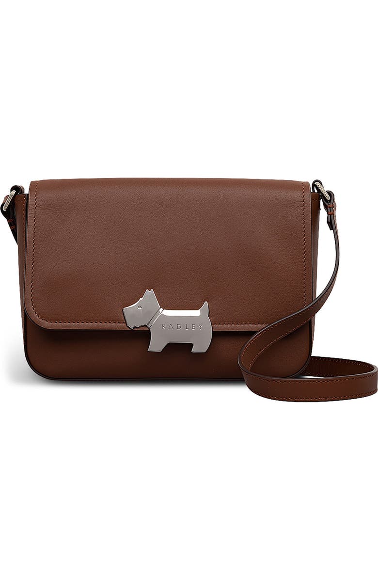 Radley Percy Grove Medium Flapover Crossbody Bag, Main, color, Cherrywood