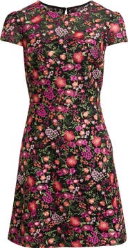 Eliza J Embroidered Floral A-Line Dress