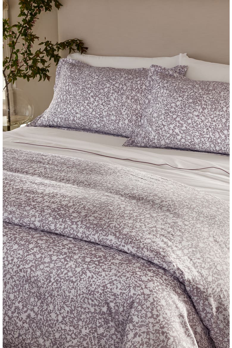 Signature Hemmed Garden Duvet & Shams Set, Alternate, color, PLUM