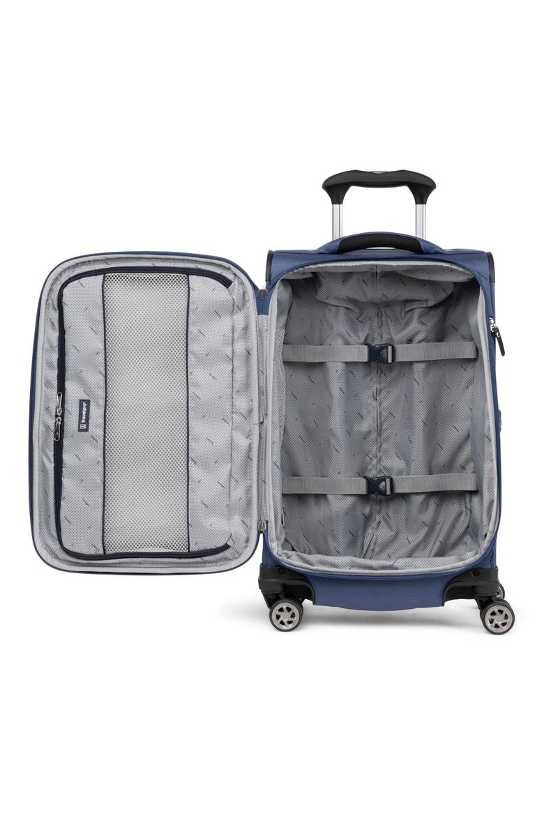 Walkabout 6 Compact Softside 20" Carry On Spinner Luggage, Alternate, color, Ocean Blue