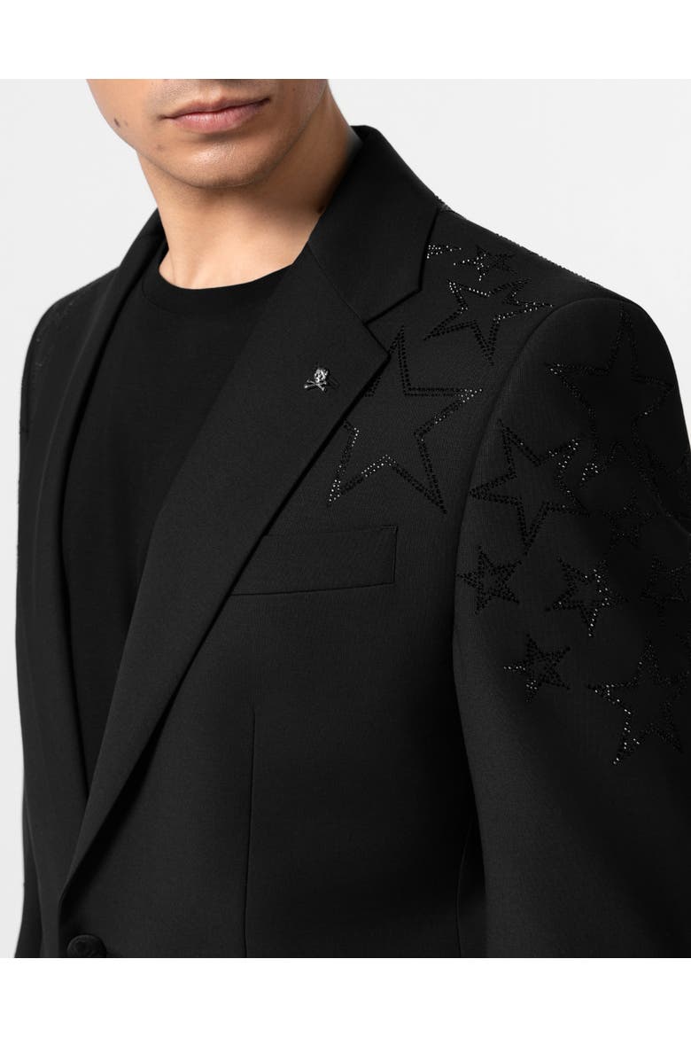 Blazer Gigolo Fit Stars Stones Men, Alternate, color, black