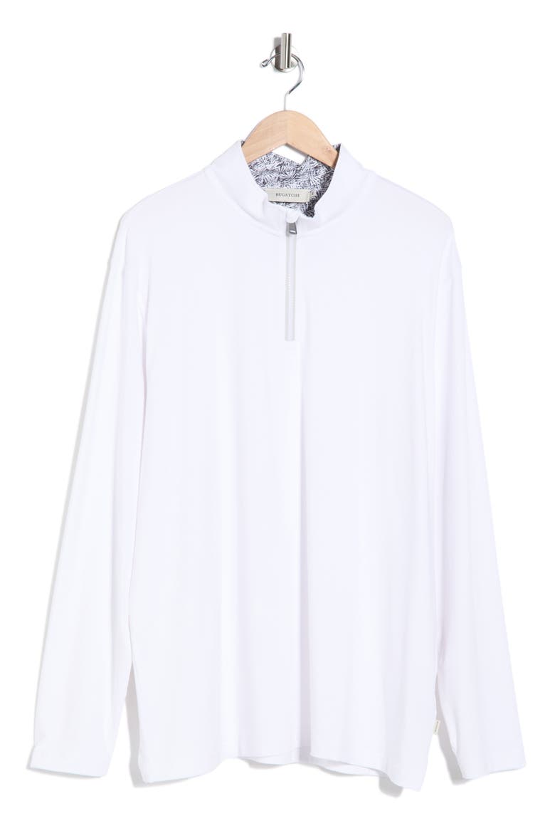 Quarter Zip Performance Pullover, Main, color, WHITE