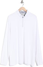 Bugatchi Quarter Zip Performance Pullover