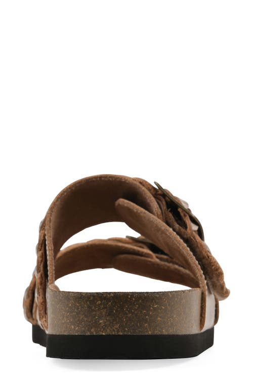 Cliffs By White Mountain Hey Hey Slide Sandal In Rosegold Metallic