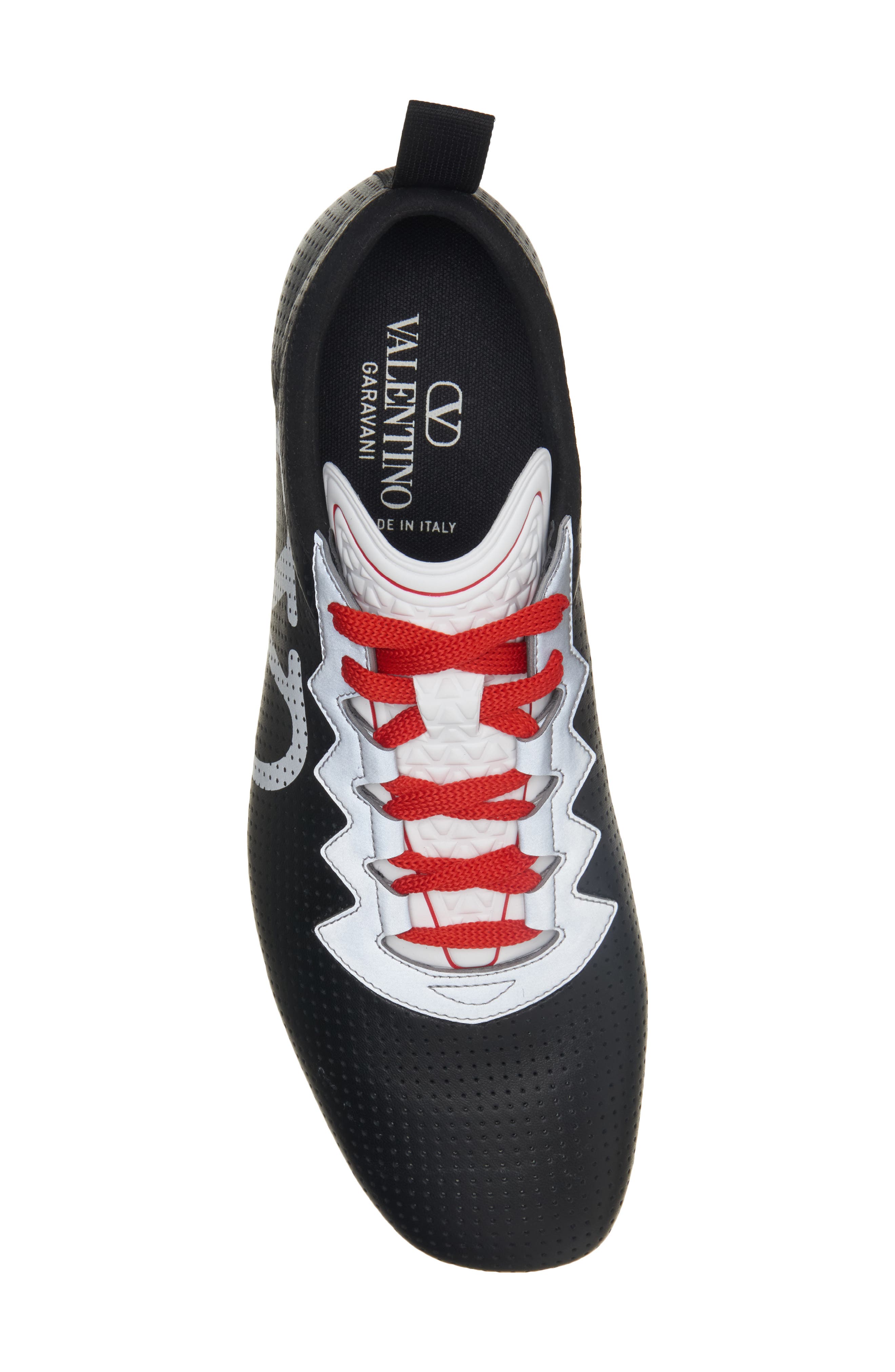 Valentino Garavani Chromation Perforated Sneaker, Alternate, color, 