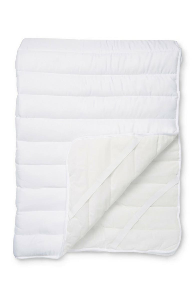 ELLA JAYNE HOME Big & Soft Fiber Bed Full Mattress Pad - 54"x75", Alternate, color, White