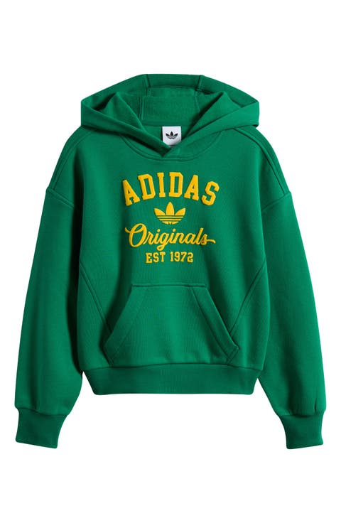Kids' Varsity Cotton Blend Fleece Hoodie