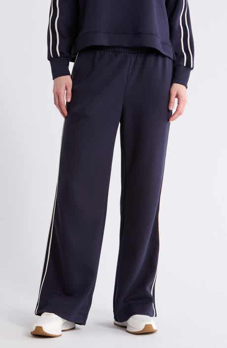 T Tahari Braided Trim Scuba Knit Pants
