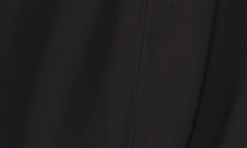 Chaus Clip Dot Sleeve Tie Waist Midi Dress In Black