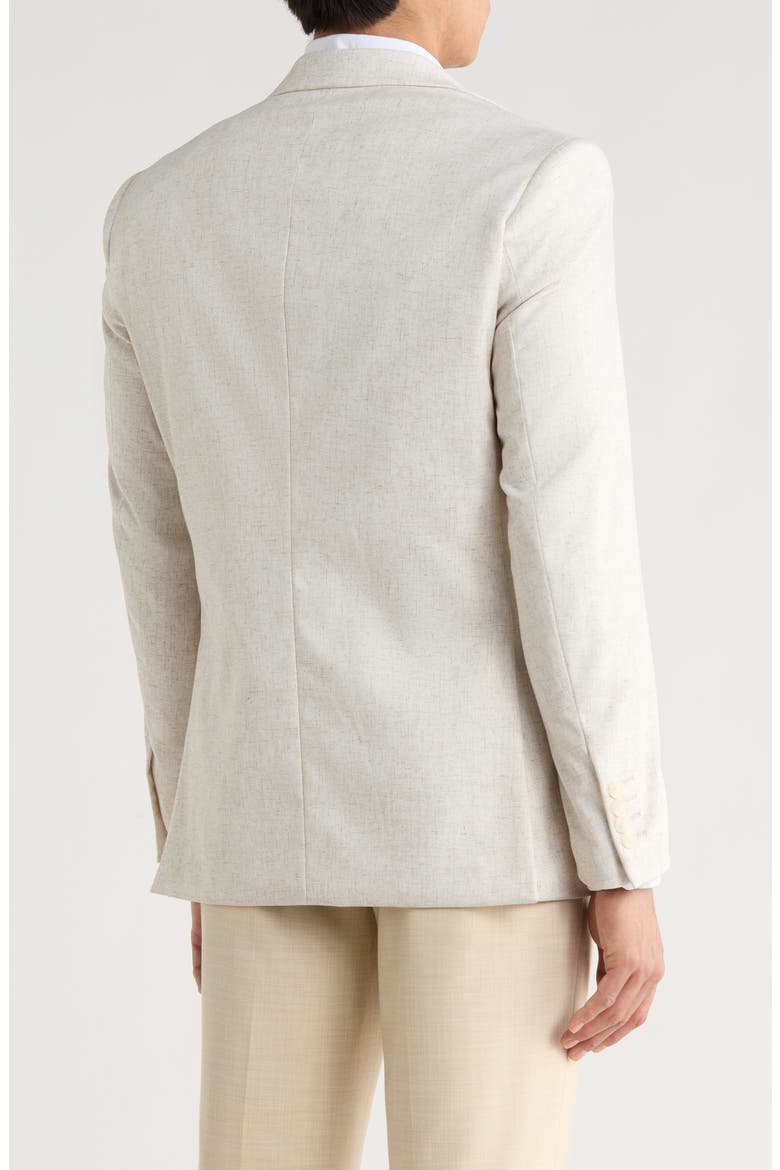 Slim Fit Textured Blazer, Alternate, color, SAND