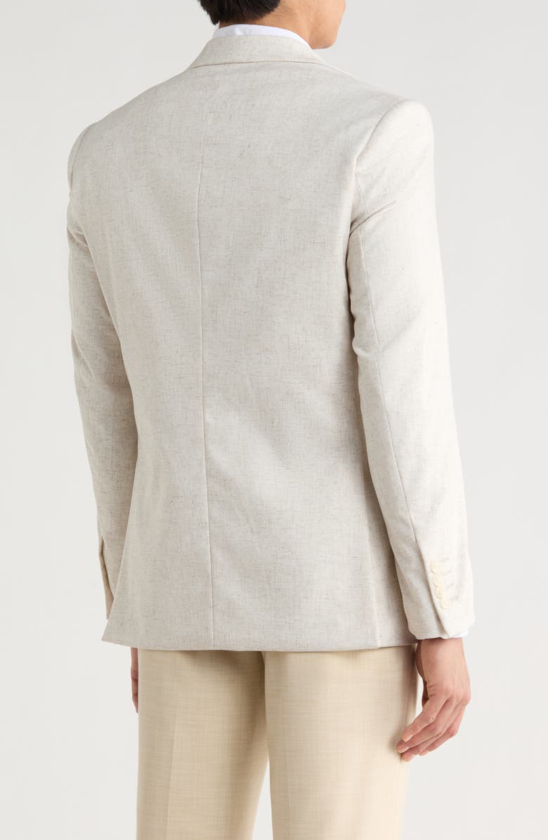 T.R. PREMIUM Slim Fit Textured Blazer, Alternate, color, Sand
