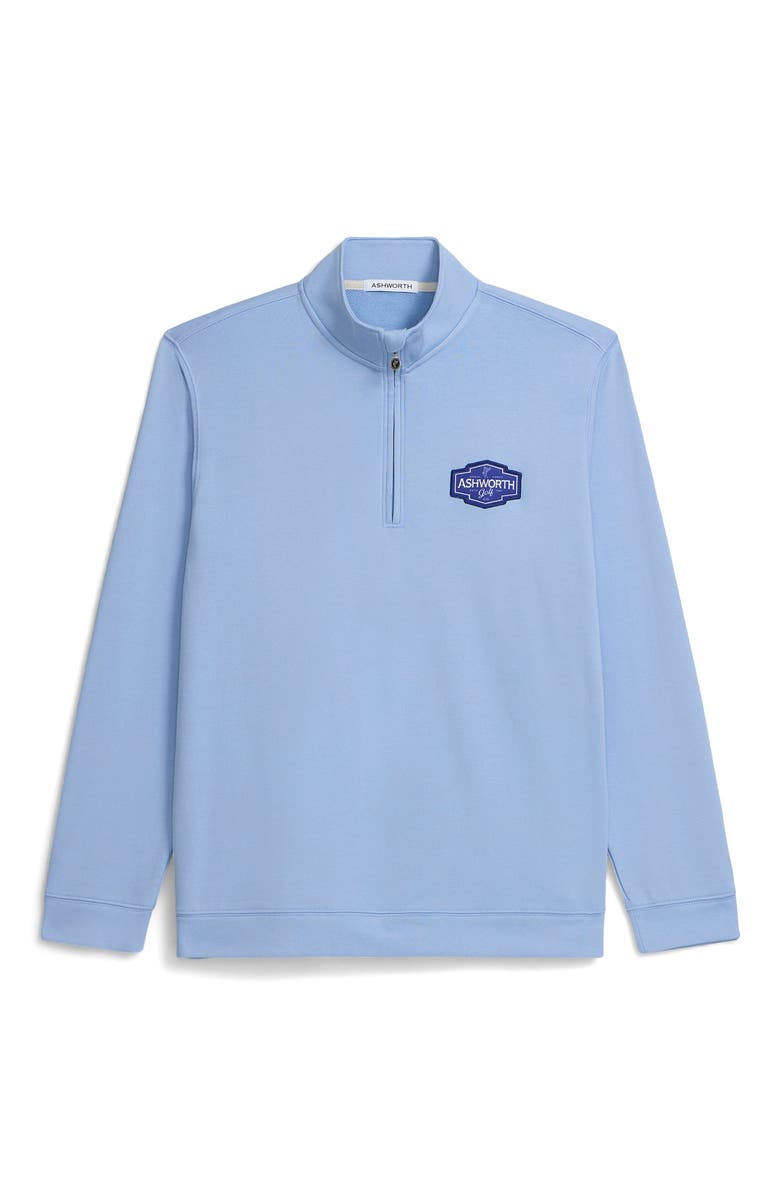 ASHWORTH GOLF AGC Vintage 1/4 Zip, Main, color, Chambray