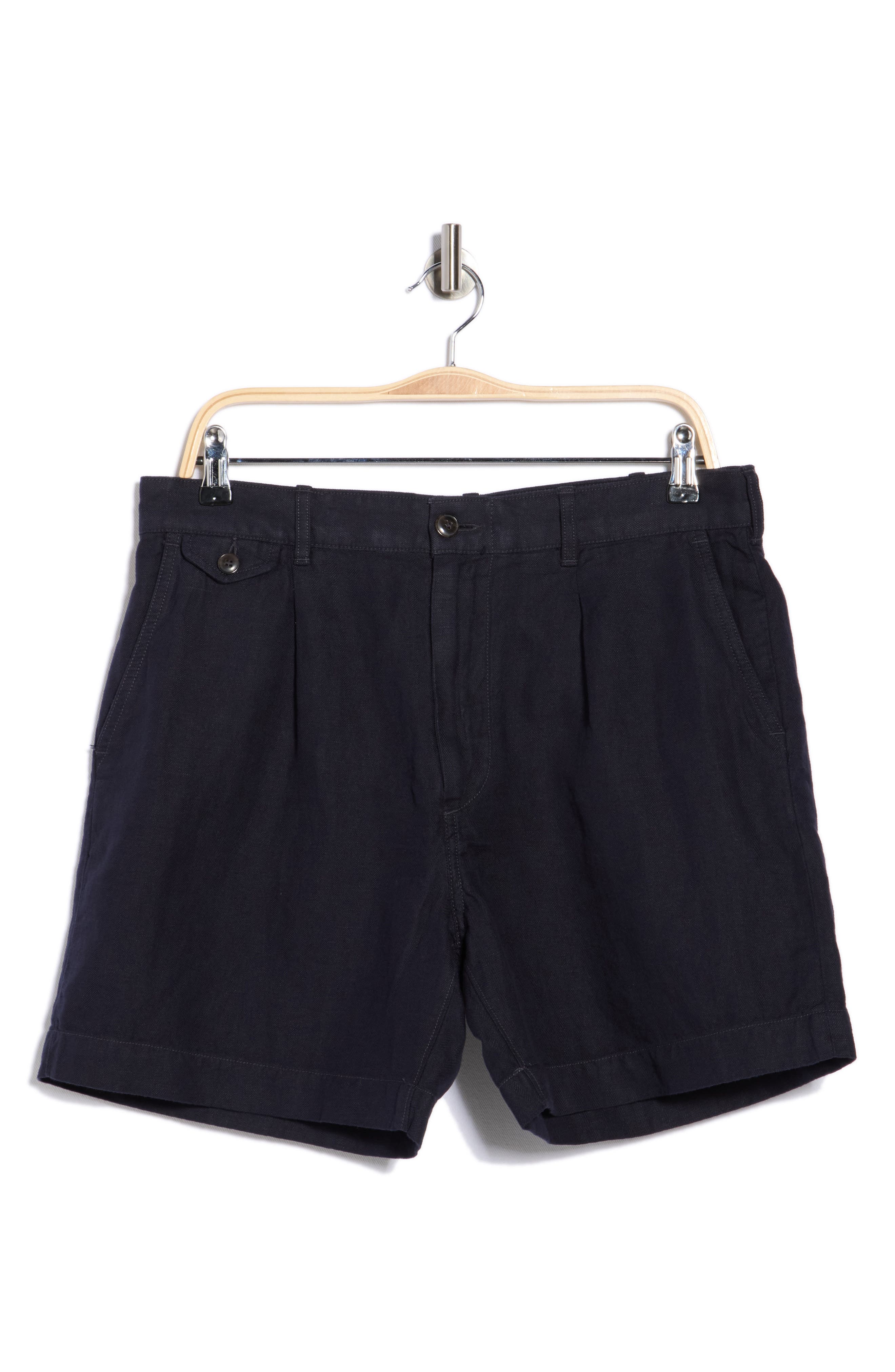 BUCK MASON Capitola Linen Blend Shorts