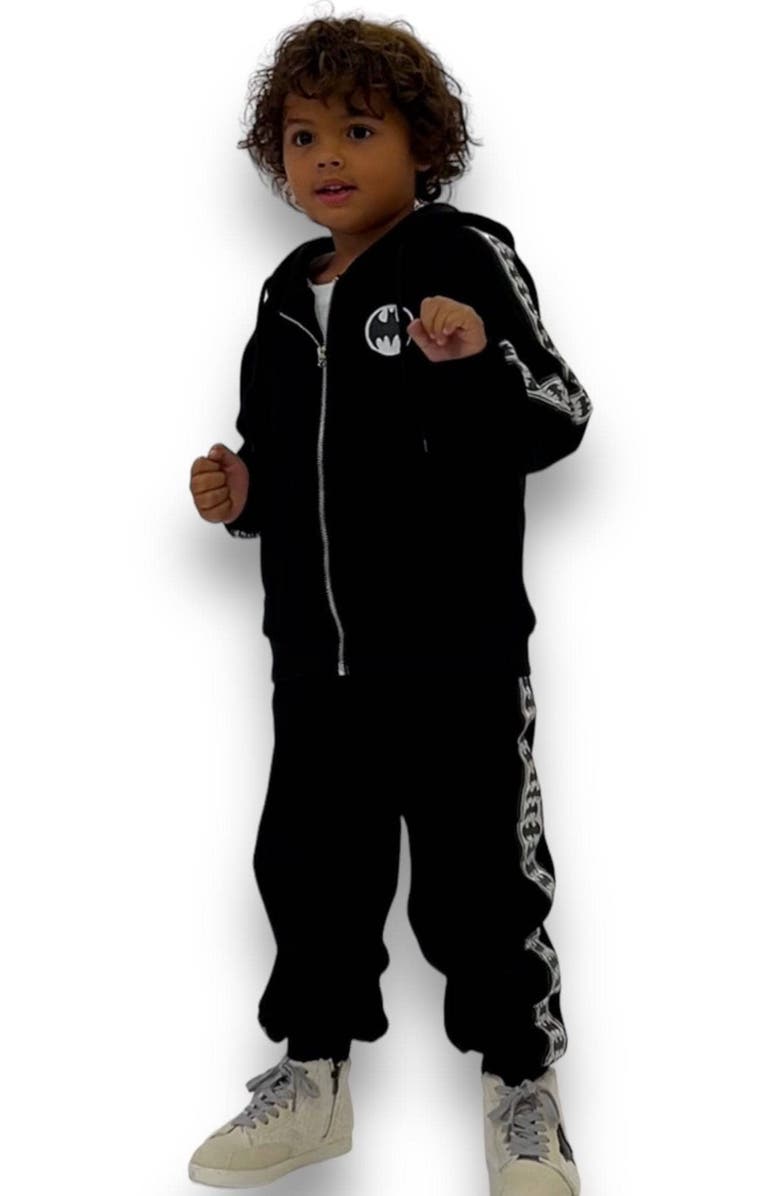 Lola + The Boys Batman Black Stripe Set, Alternate, color,