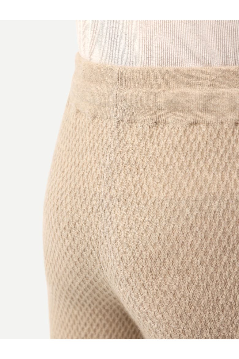 Textured Knit Cashmere Pants, Alternate, color, warm grey