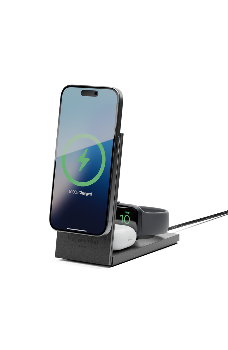 Native Union Rise 3in1 MagneticCharger, Main, color, Black