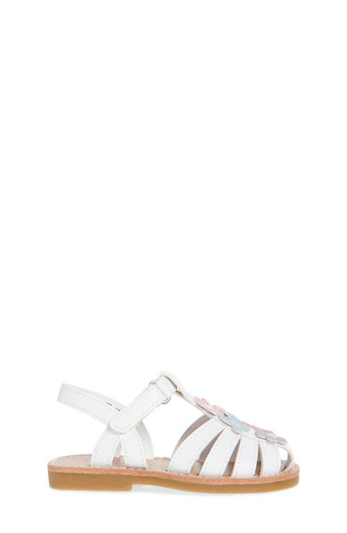 Rachel Shoes Kids' Flower Fisherman Sandal In White/multi