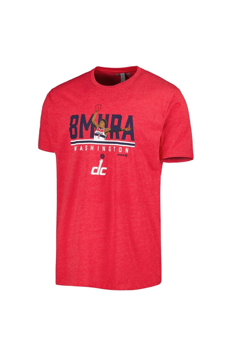 BREAKINGT Men's Rui Hachimura Heather Red Washington Wizards Built For The Bay T-Shirt, Alternate, color, 