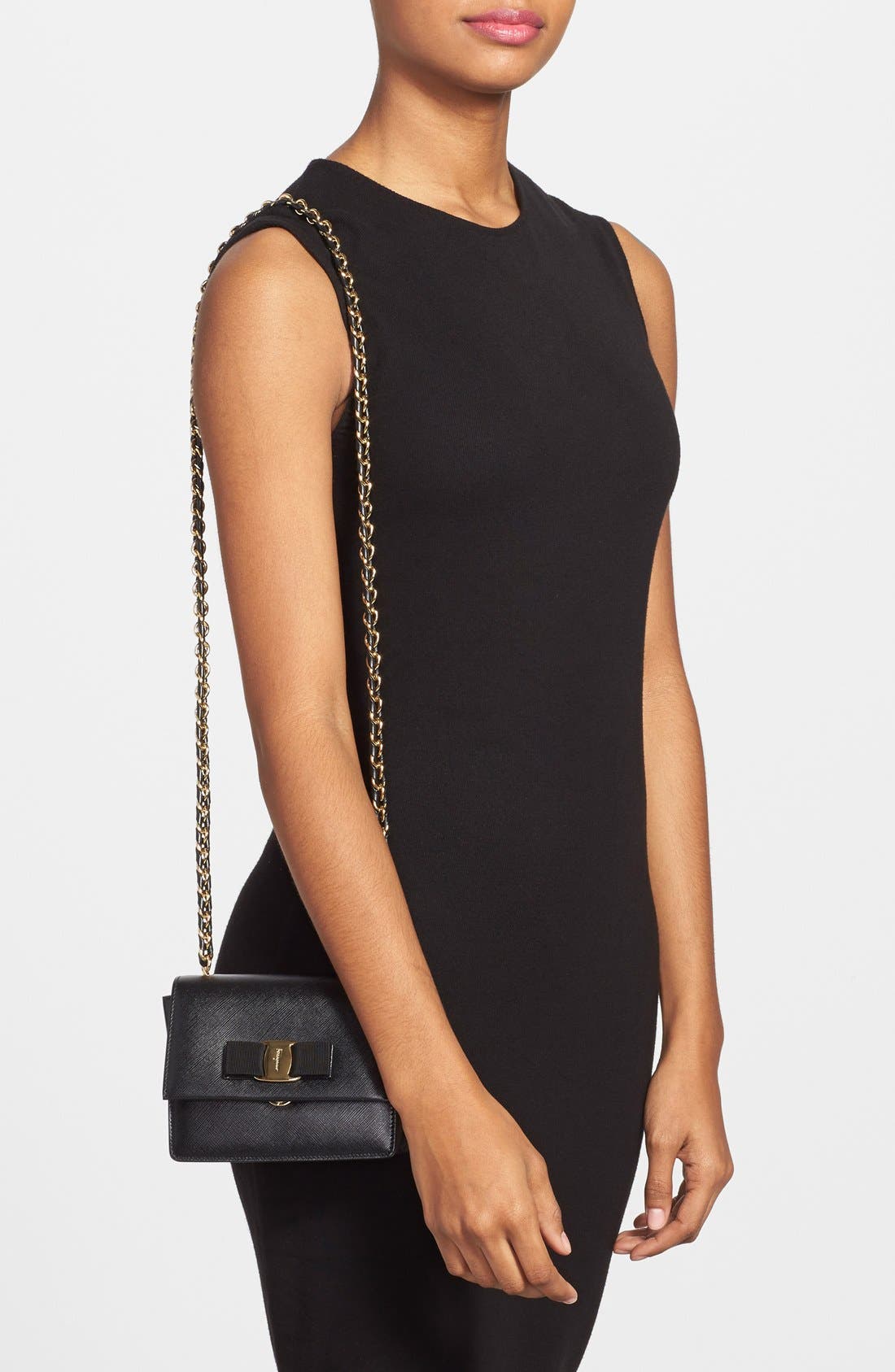 FERRAGAMO Salvatore Ferragamo 'Ginny - Mini' Crossbody Bag, Alternate, color, 