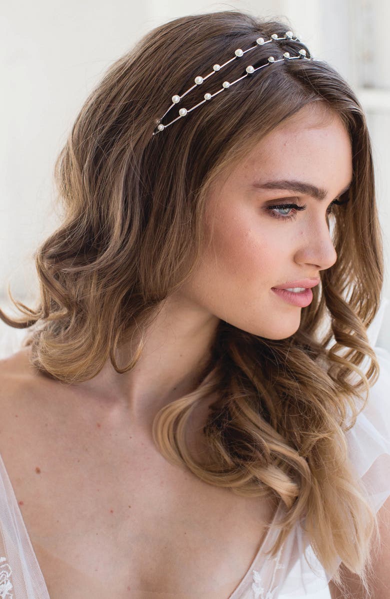 Brides & Hairpins Florence Headband, Alternate, color, Silver