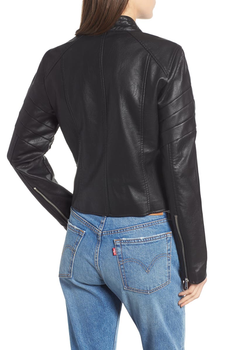 Levi's<sup>®</sup> Faux Leather Moto Jacket, Alternate, color,