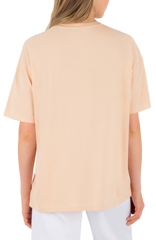 Hurley Road To Paradise Cotton Graphic T-shirt In Nude