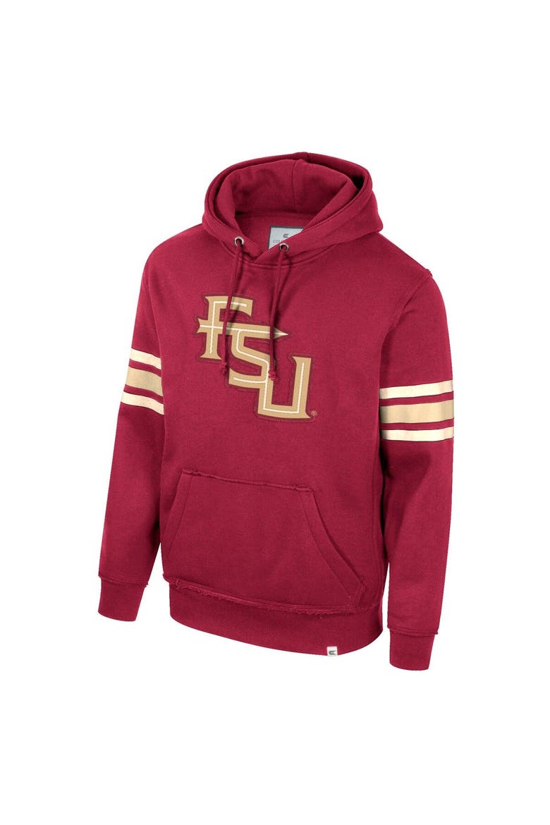 Men's Colosseum Garnet Florida State Seminoles Saluting Pullover Hoodie, Alternate, color, Garnet