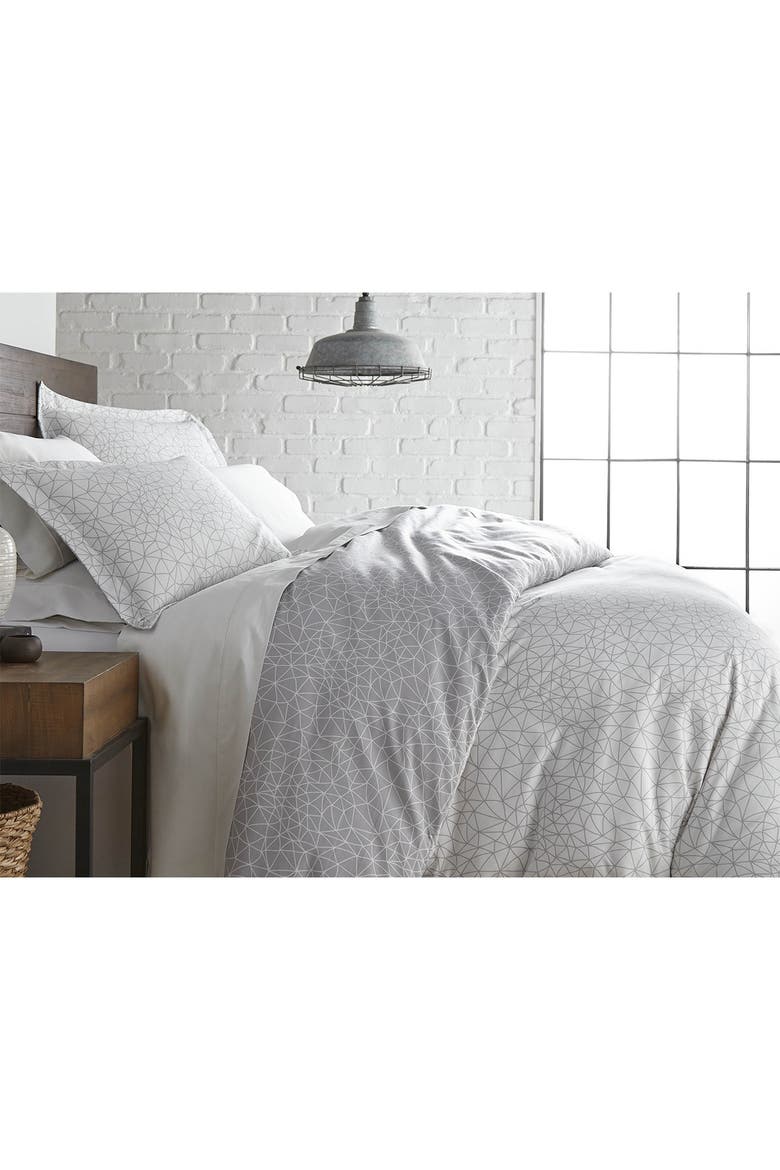 Luxury Premium Collection Oversized Comforter Set, Main, color, GEOMETRIC MAZE GREY