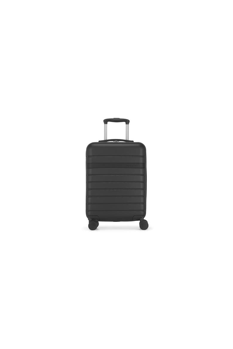 Lisbon Hardside Carry-on Luggage with Double Wheels, Main, color, Black