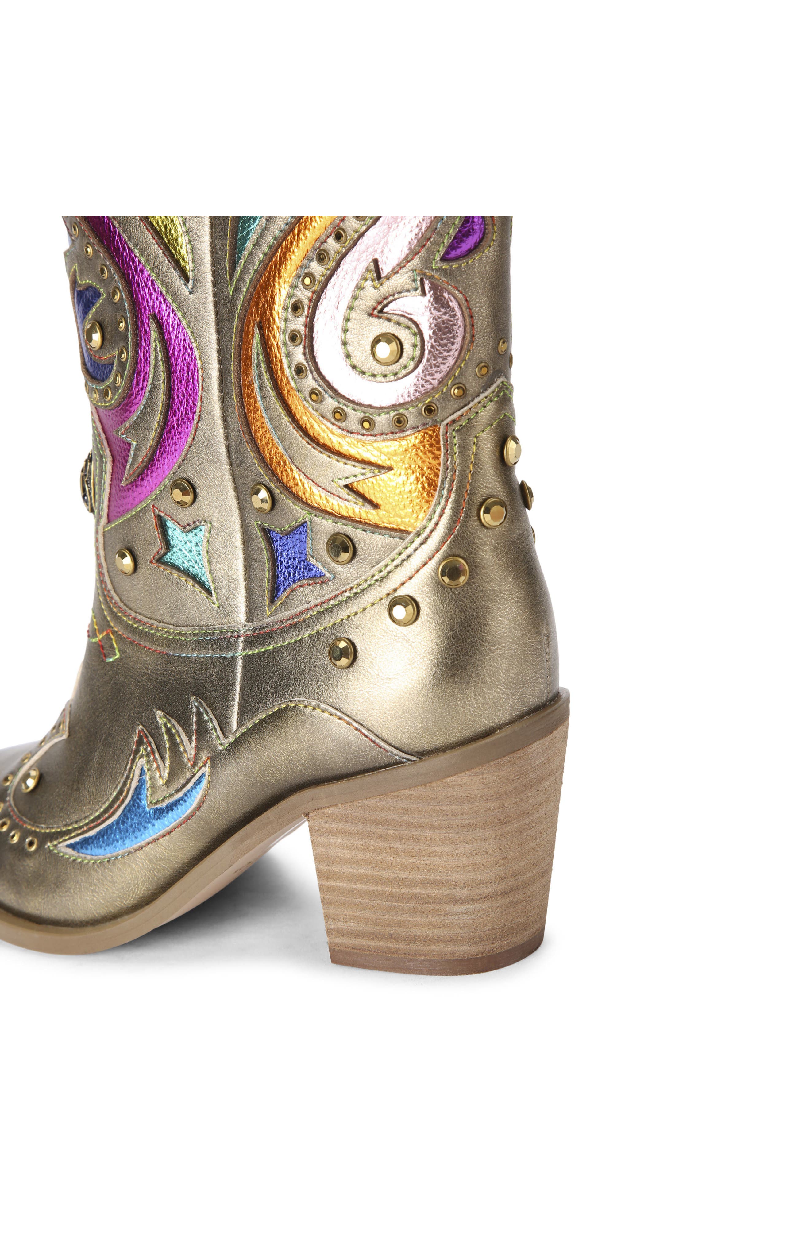 Kurt Geiger London Kensington Cowboy Boot, Alternate, color, Open Brown