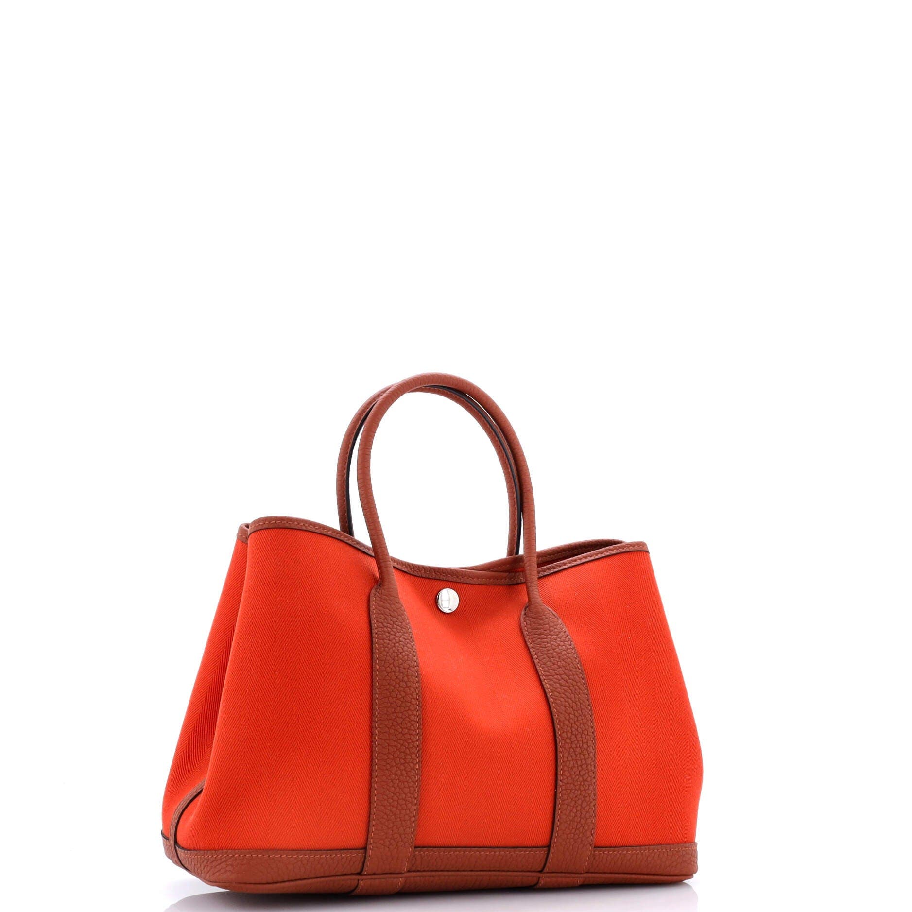 Pre-Owned Hermes Garden Party Tote Toile and Leather 30, Alternate, color, Cuivre