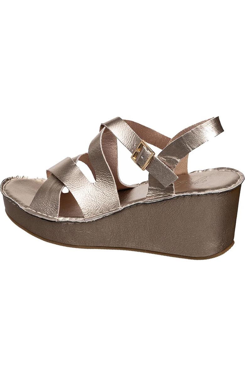 ANTELOPE Sari Platform Wedge Sandal, Alternate, color, Champagne