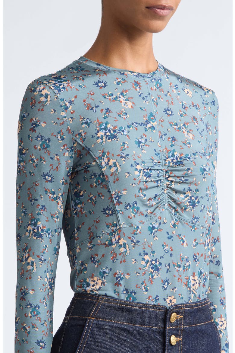 Neri Jersey Top, Alternate, color, CELESTE FLORAL