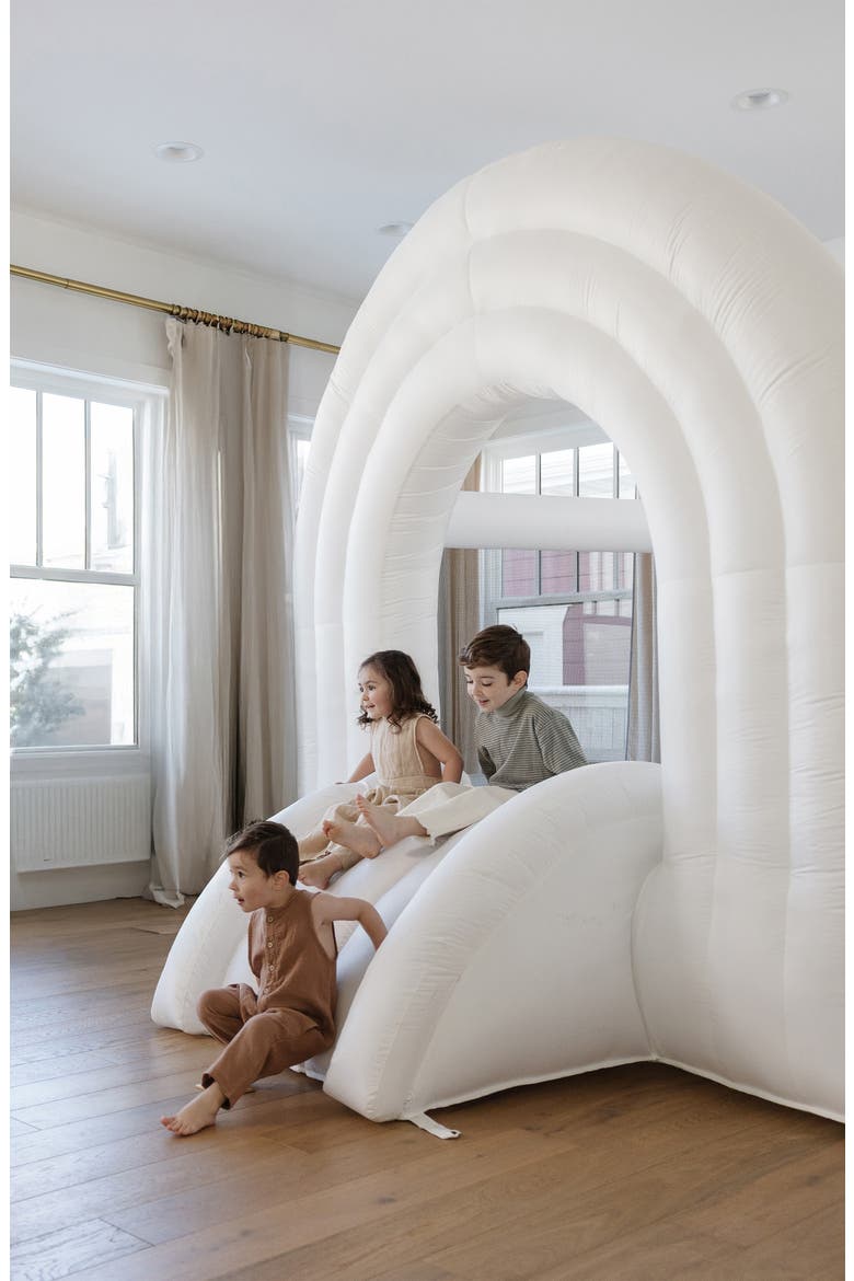 Rainbow Bounce House, Alternate, color, WHITE