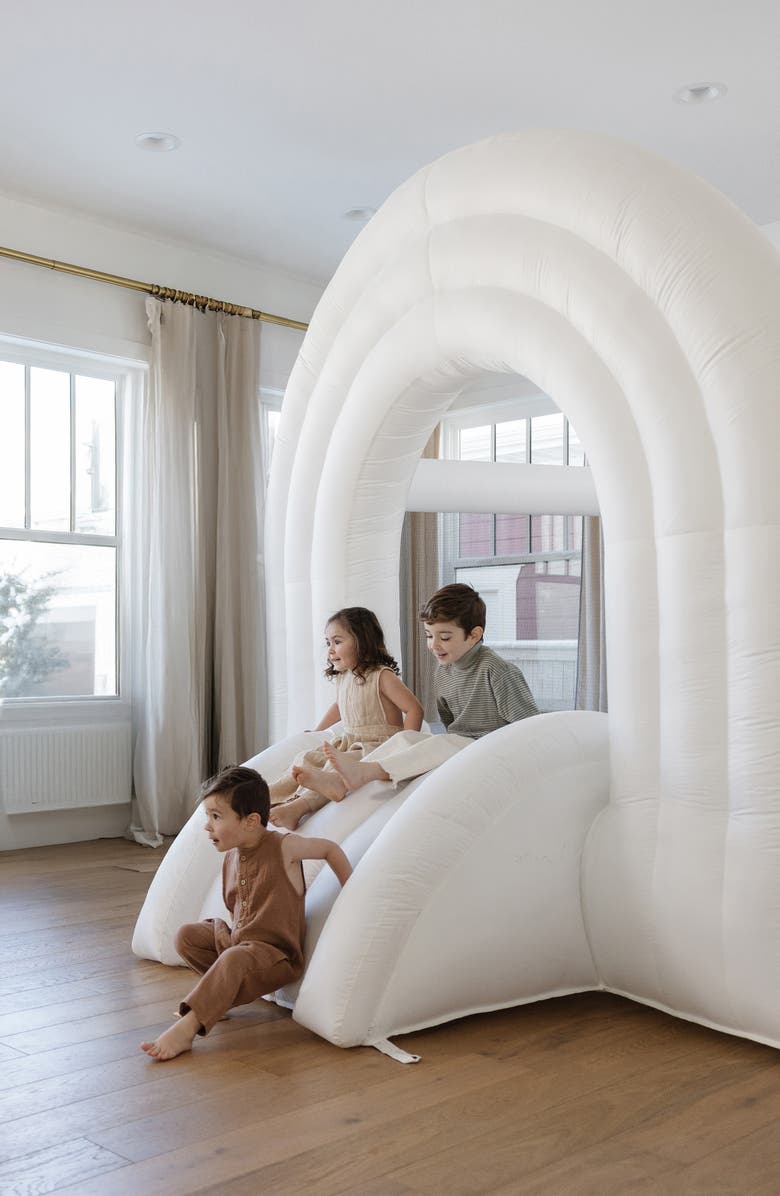 PLAYSMOL Rainbow Bounce House, Alternate, color, White