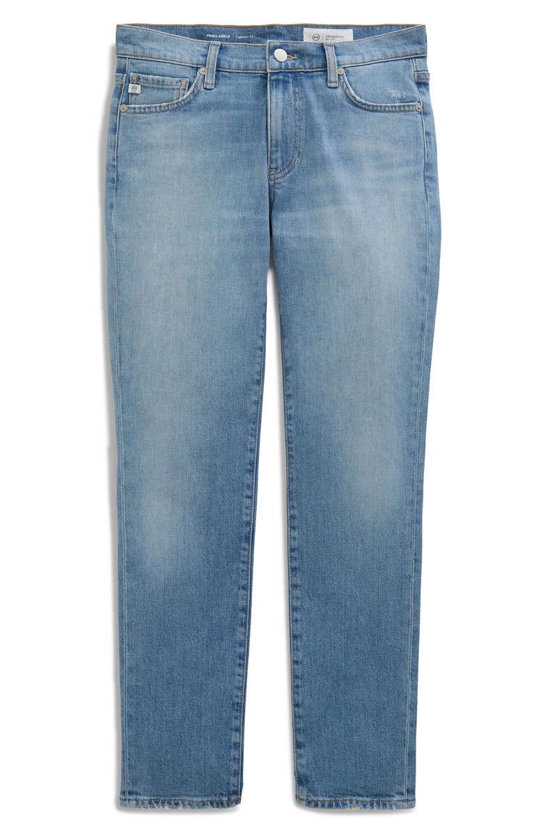 AG Prima Low Rise Ankle Cigarette Jeans, Main, color, Solera
