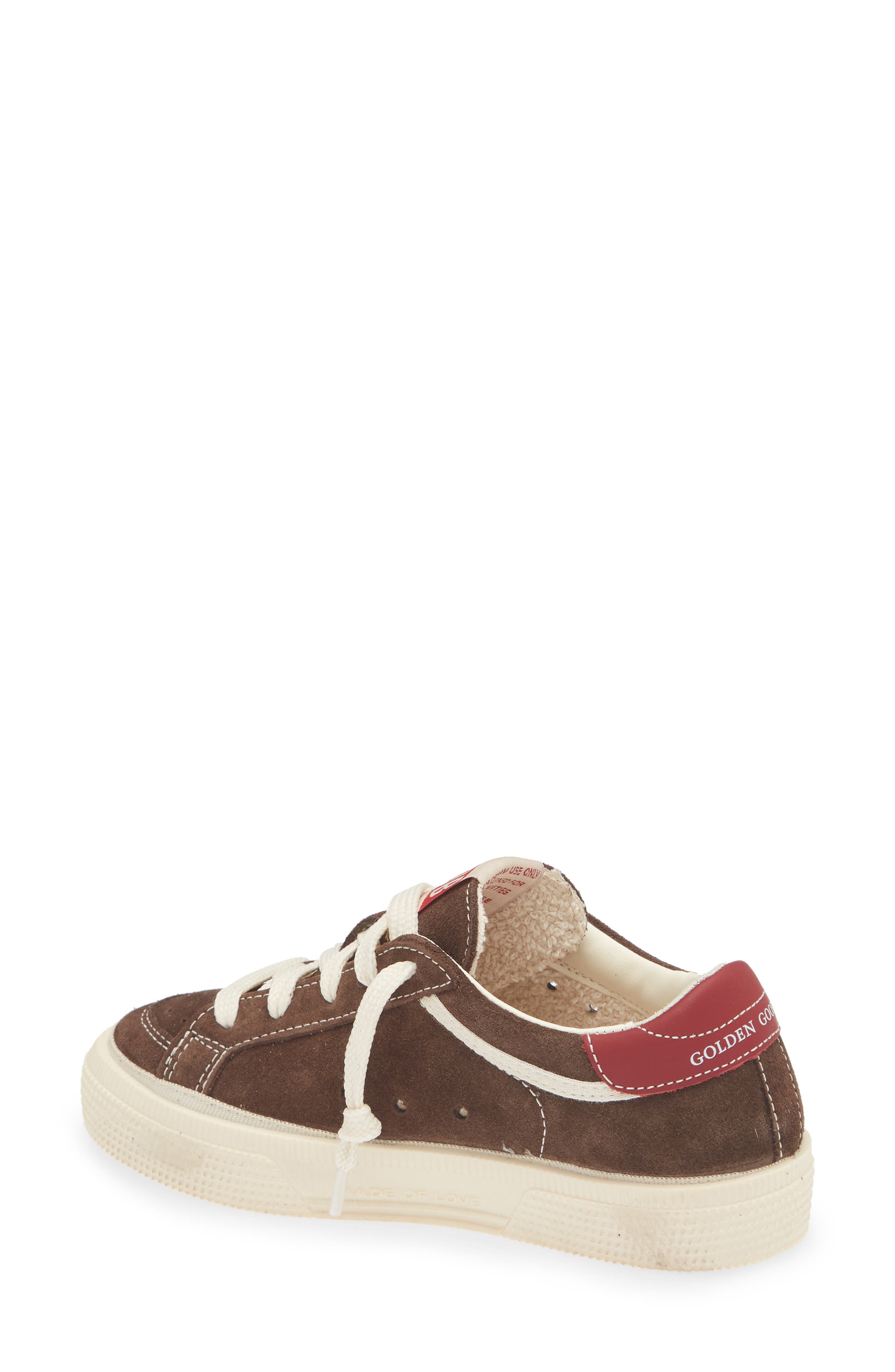 Kids' May Sneaker, Alternate, color, BROWN/ WHITE/ RED