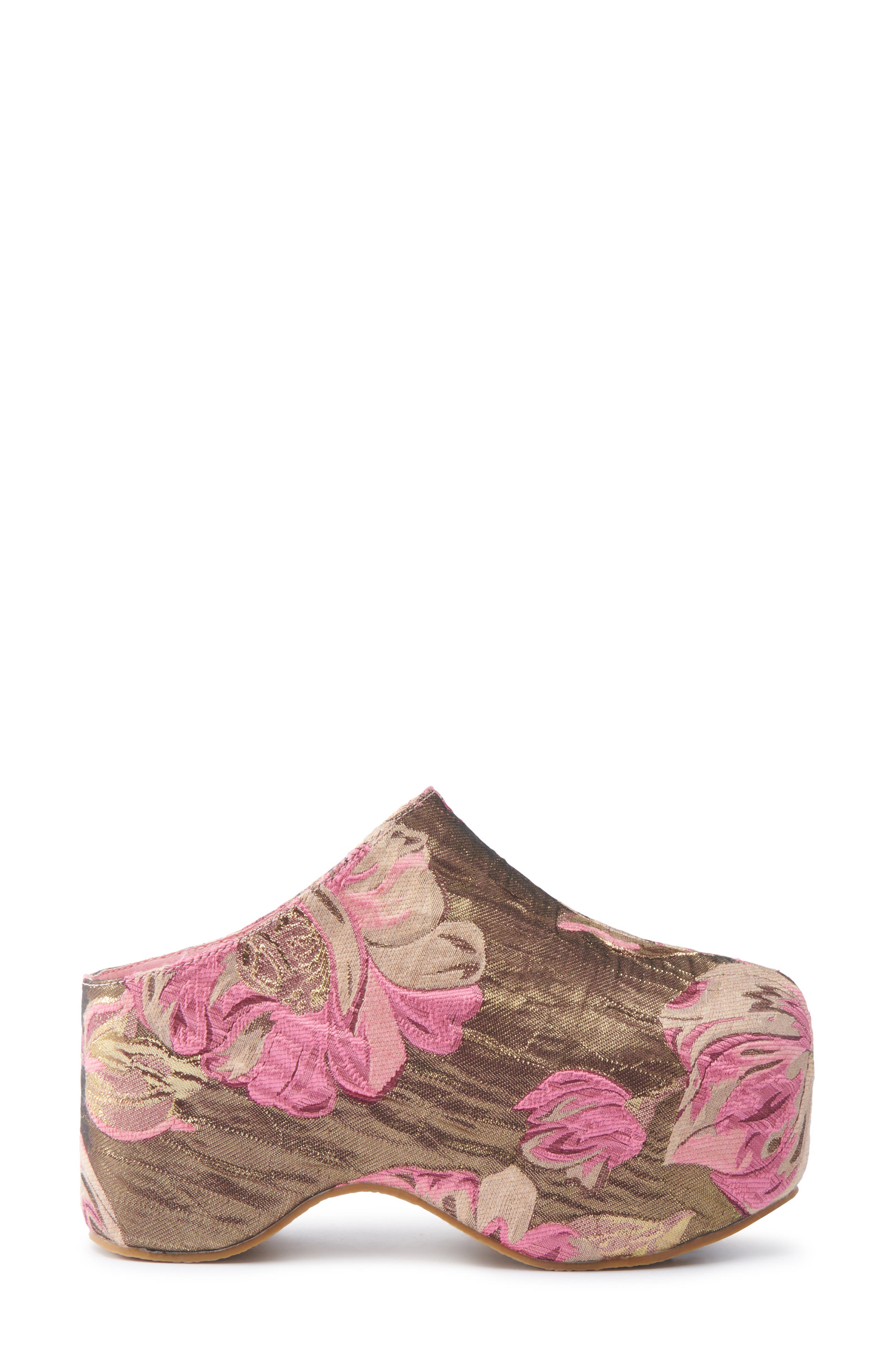 AZALEA WANG Naava Floral Jacquard Clog, Alternate, color, 